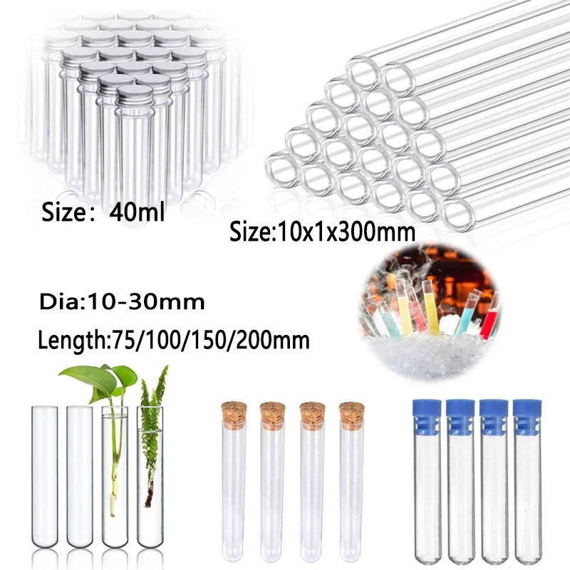 Glass test tubes 10pcs for experiments