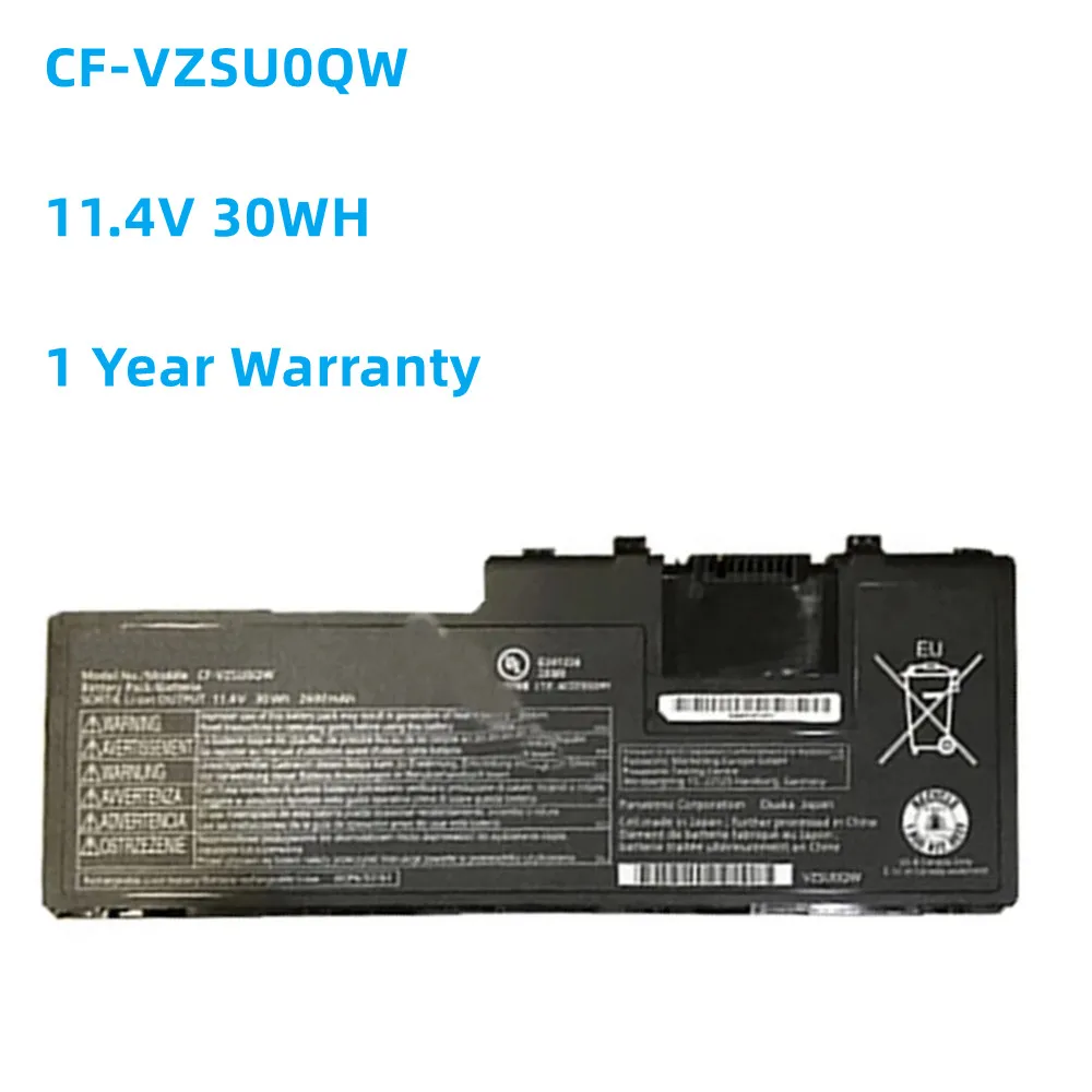 La Nuova Batteria Per Laptop 11.4V 30Wh 2600Mah Cf-Vzsu0Qw Si Applica Per Panasonic Toughbook Cf-20 Toughpad Fz-A2 Tre Protezioni