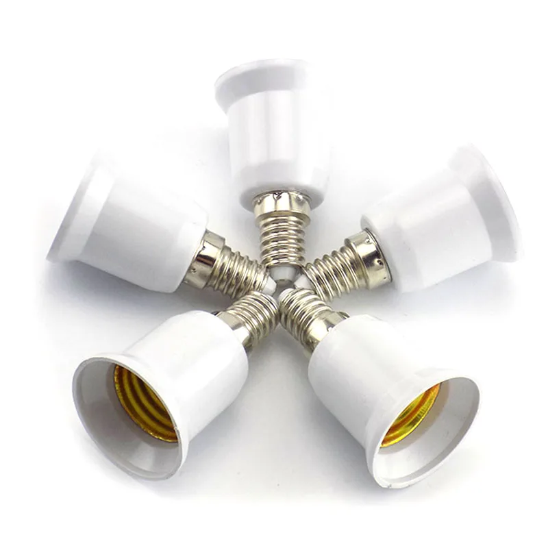 1PCS E14 to E27 Lamp Holder Converter 220V Fireproof Socket Base Converters Light Bulb Adapter Conversion Lighting Accessories lamp holder converter lamp socket adapter lamp bulb socket adapter