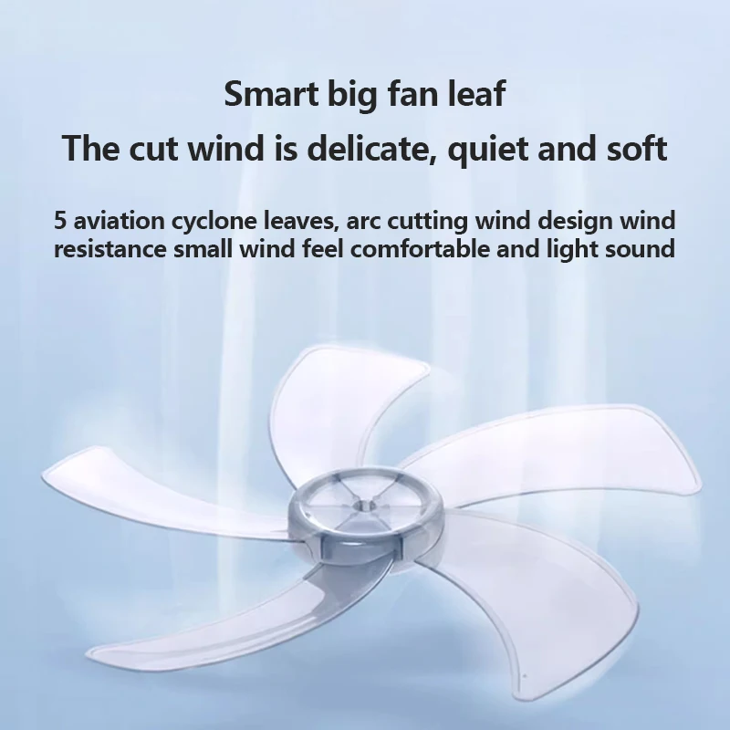 Solar Power Fan Family Bedroom Mute Rechargeable Standing Floor Fan Built-in Lithium Battery USB Rechargeable