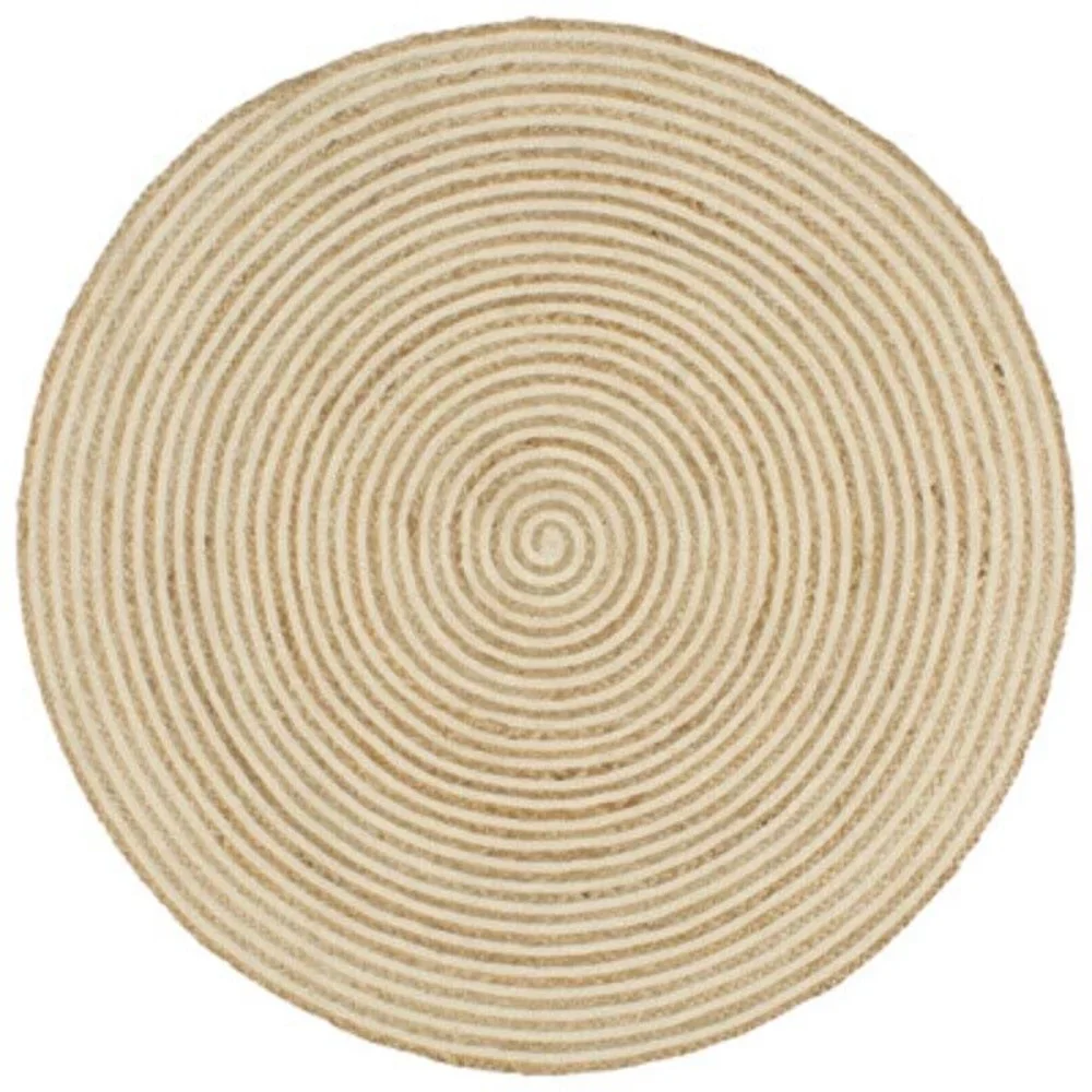 

Round Jute Rug Natural Handmade Carpet for Living Room Hallway Floor Mat Farmhouse Braided Rustic Look Rug Bedroom Home Decor