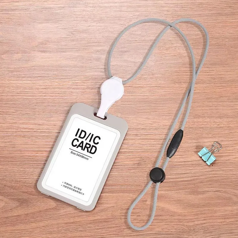 Lanyards Ausweishalter Transparente einziehbare Abzeichenrolle mit Lanyard Krankenschwesterzubehör für die Arbeit Abnehmbare Ausweiskarte – Detail 5