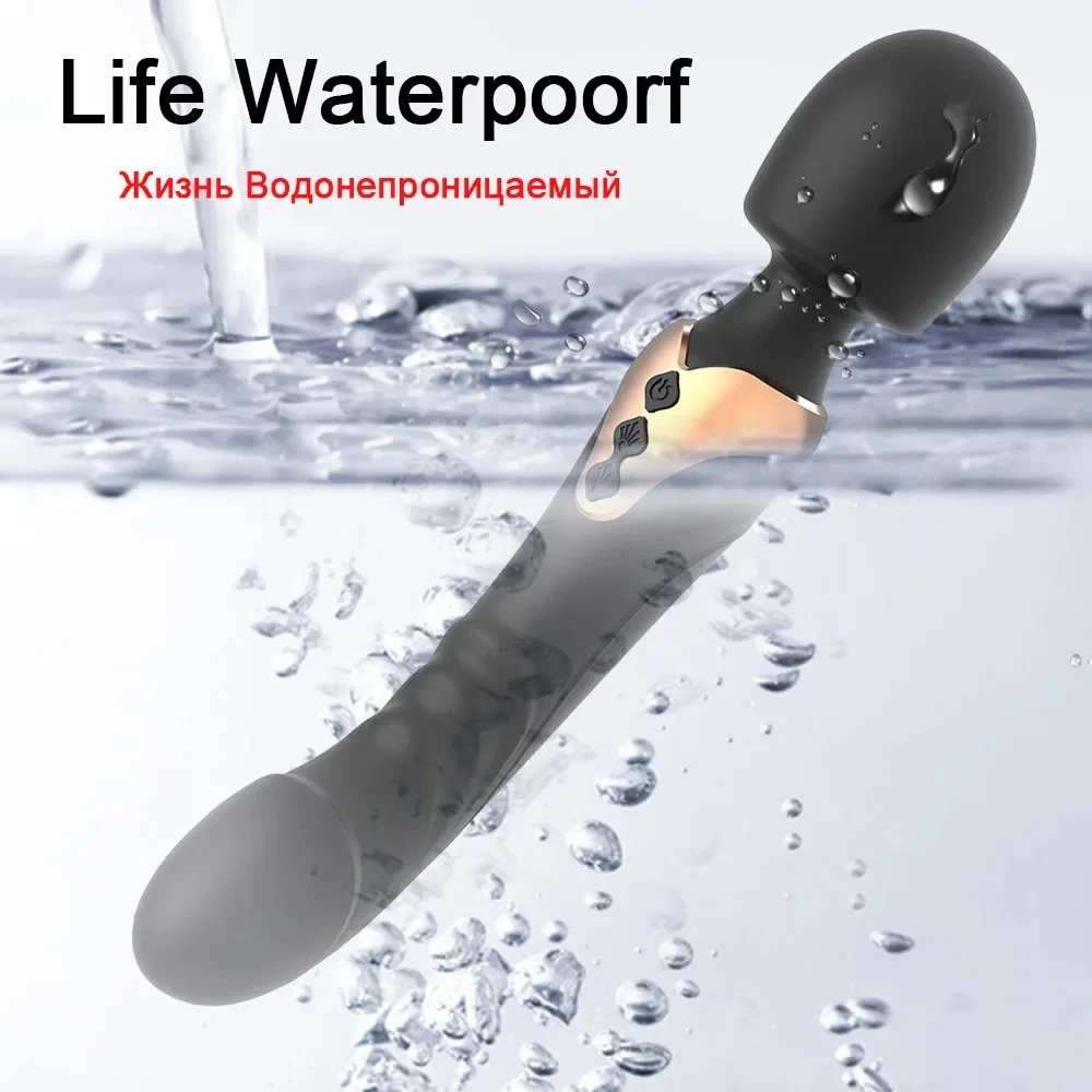 Powerful AV Magic Wand Dildo Vibrator Clitoris Stimulator Vagina Massager G Spot Masturbator Adult Sex Toys for Women