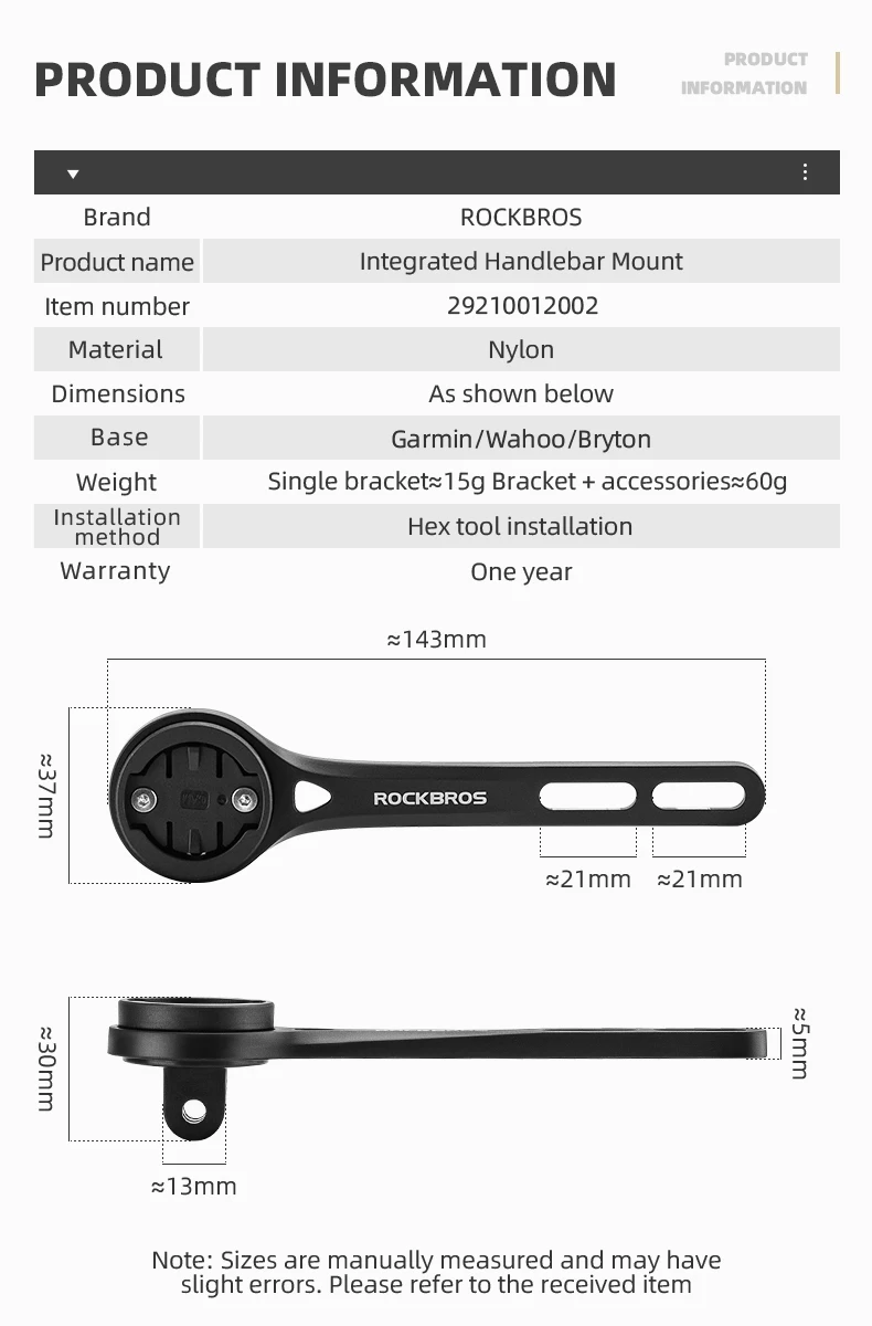Handlebar setup with bracket