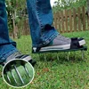 Lawn Aerator Spikes Shoes Garden Grass Cultivator Nail Shoe Loose Soil Spiked Sandals with 5 Adjustable Straps for All Size Shoe 1