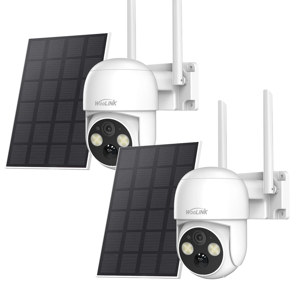 Wireless 4MP Solar Camera Outdoor WiFi Security Camera 2.5K HD Pan&Tilt Waterproof Battery Camera Smart Home Protection 1