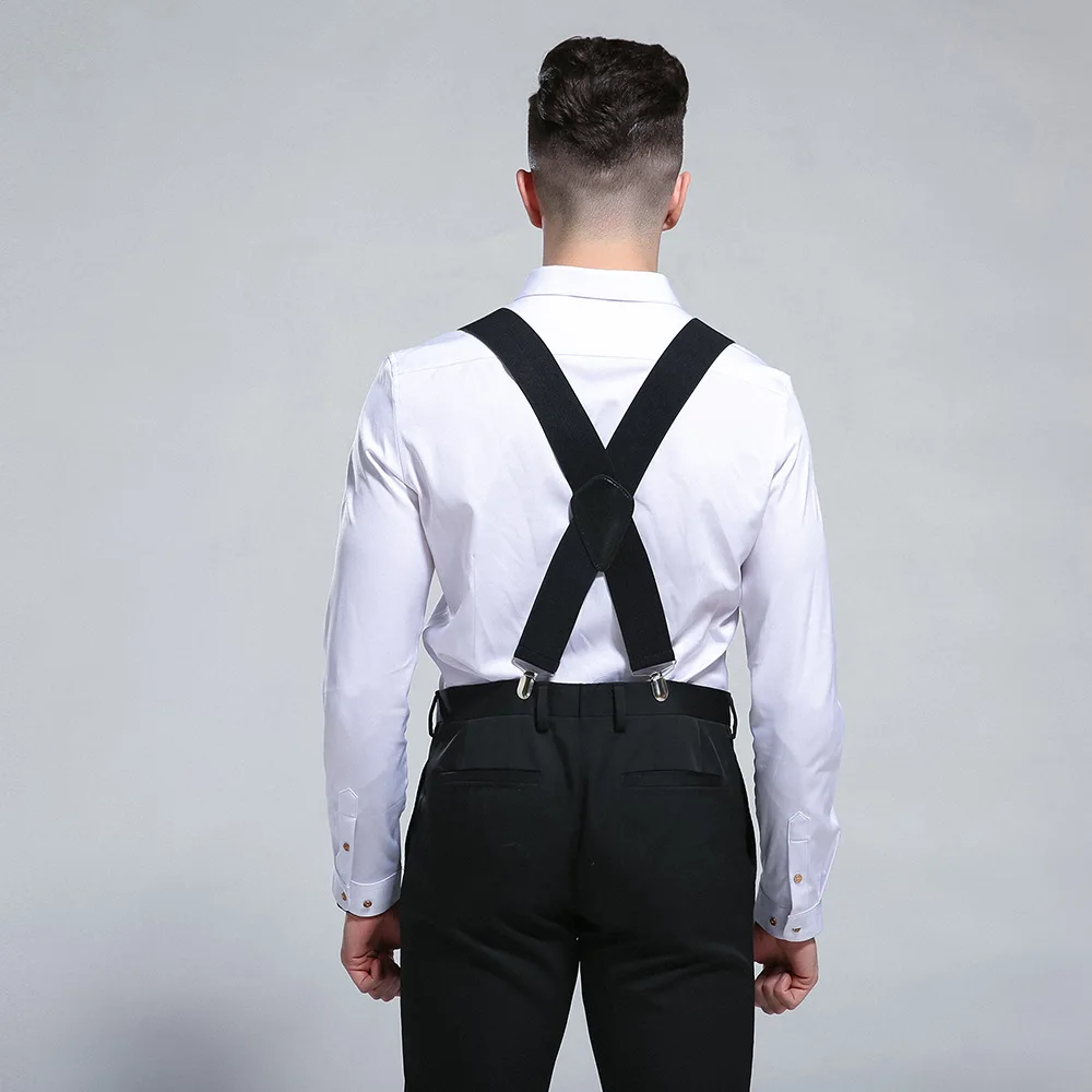 Leather Pants Suspenders for Men Heavy Duty