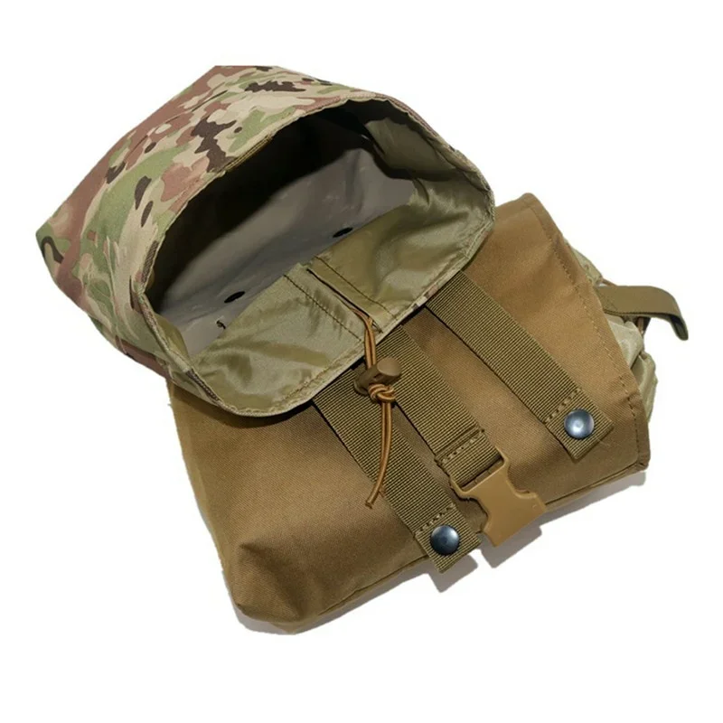 Molle Folding Dump Drop Magazine Pouch Outdoor Hiking Hunting Accessories EDC Tool Foldable Recovery Mag Holster Waist Bag magazine pouch ammo pouch double dump pouch molle pouch dump pouch ammunition bag