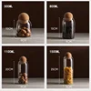 High Quality Cork Ball Glass Jar,Transparent Glass Sealed Can Kitchen Food Grain Storage Tea Candy Storage Glass Jars and Lids 6