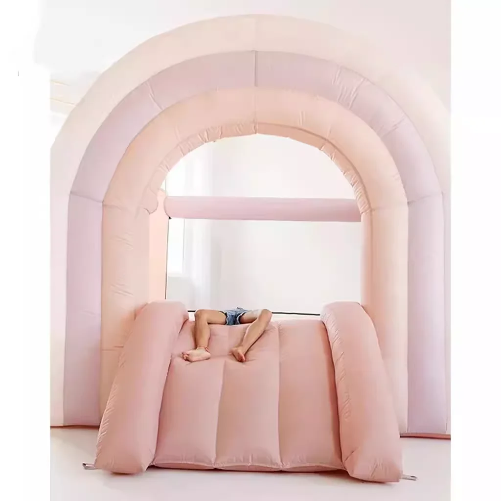 Cheap Mini white pvc inflatable bouncy castle wedding white bounce house party jumping castle for kids