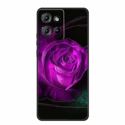 Floral 3D Embossed Silicone Soft Phone Case - Elegant Protective Back Cover - Moto Edge 50 Neo (Picture 1)