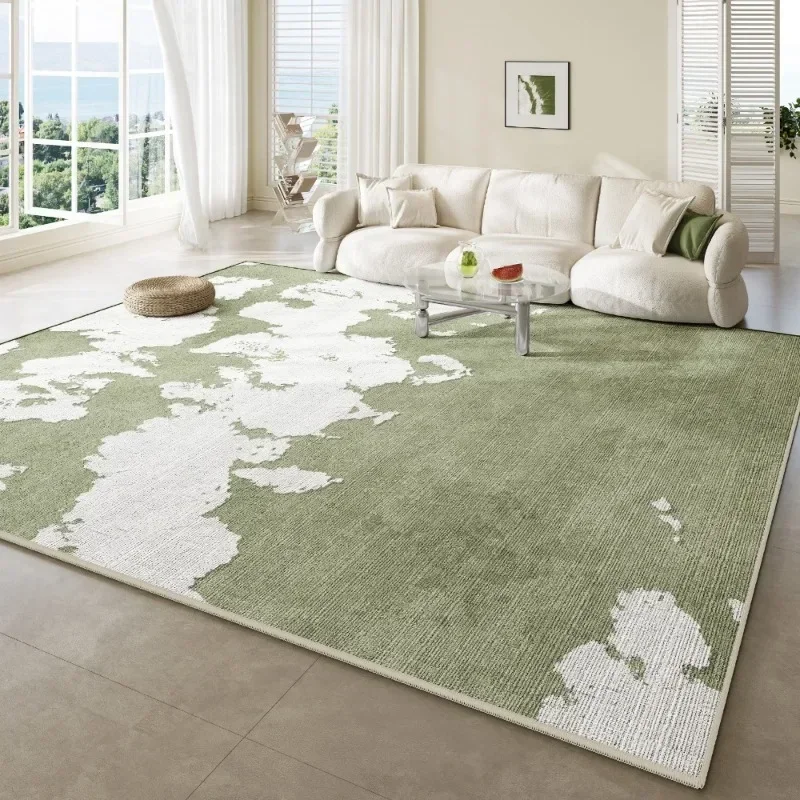 Floor mat plush rug decorative carpet plush carpet large living room carpet bedroom bedside floor mat creative green carpets luxury home decoration rug for indoor cloakroom study