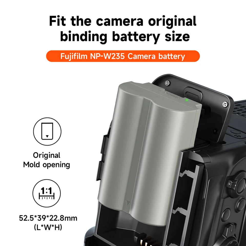 NP-W235 Replacement Battery For Fujifilm X-T5, X-T4 - 2550mAh USB