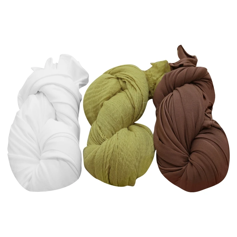  사진 소품 Swaddle Wrap 슬리핑 백 Sleepsack 담요  진주 귀 스터드 모자 Headwrap Turban Long Tail Beanie