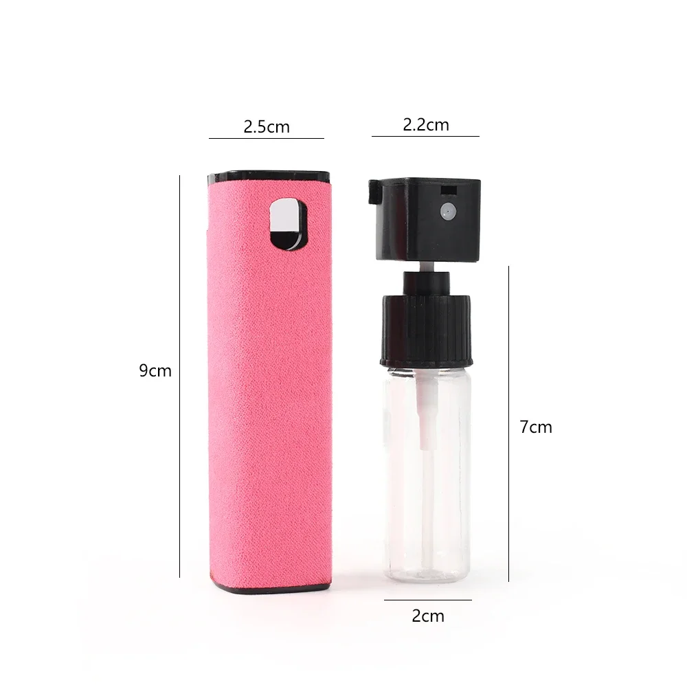 2In1 Mobile Phone PC Screen Cleaner Spray Bottle Set Computer Microfiber Cloth Wipe for iPhone iPad Samsung Screen Cleaning Tool
