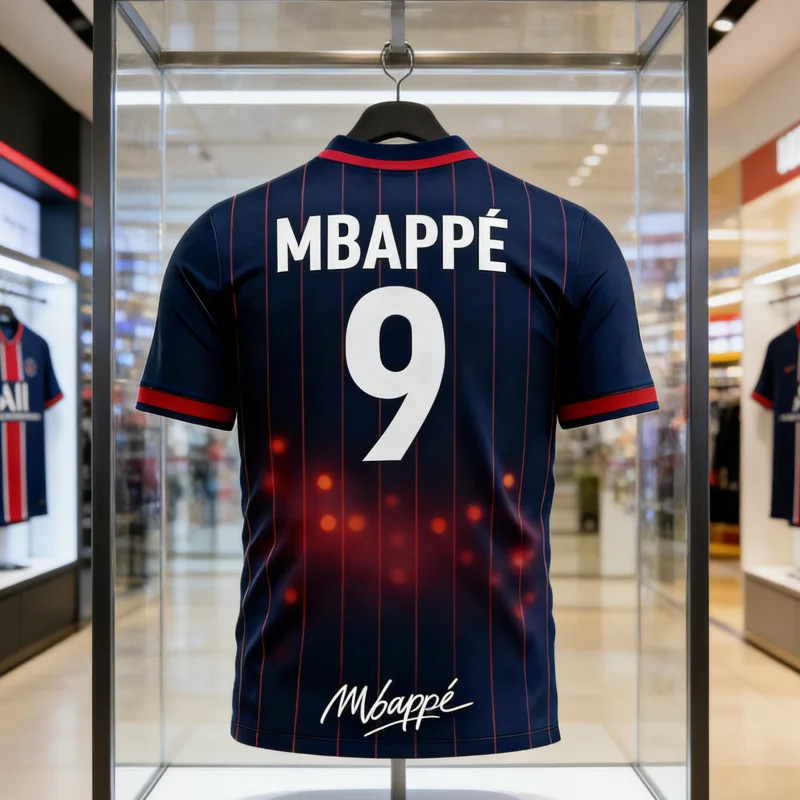 2026 Sommer Neues Fußballtrikot Mbappé NR.9 Fußball-Trainingskleidung Herren Sport Atmungsaktiv Schnelltrocknend Familie Kinder T-Shirts Tops
