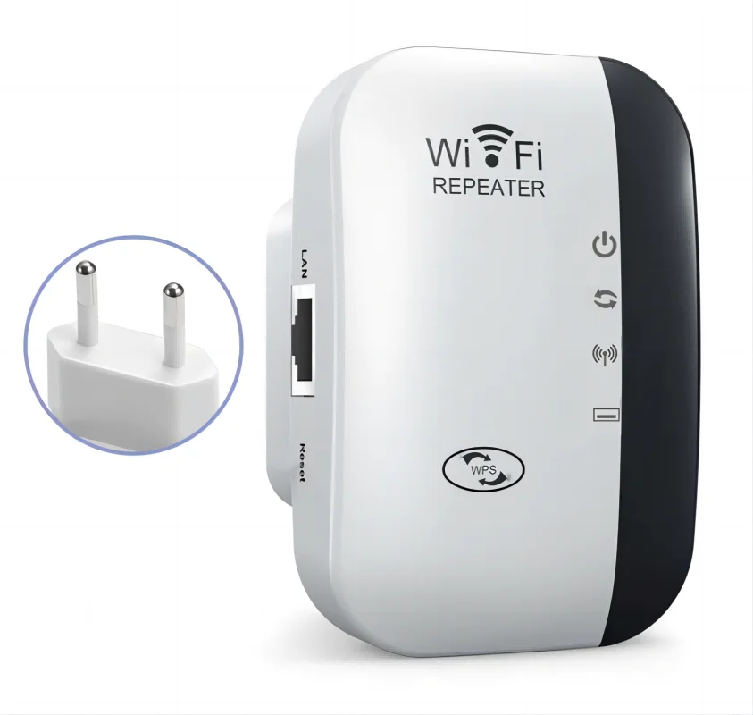 Wifi Repeater Wireless Signal Amplifier Extended Network Enhancer EU US Home Router 300m Thro Image 7