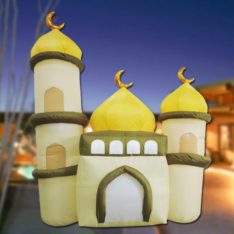 

Islamic Ramadan bouncy castle Mosque Muslim festival yard party illuminated inflatable decorations