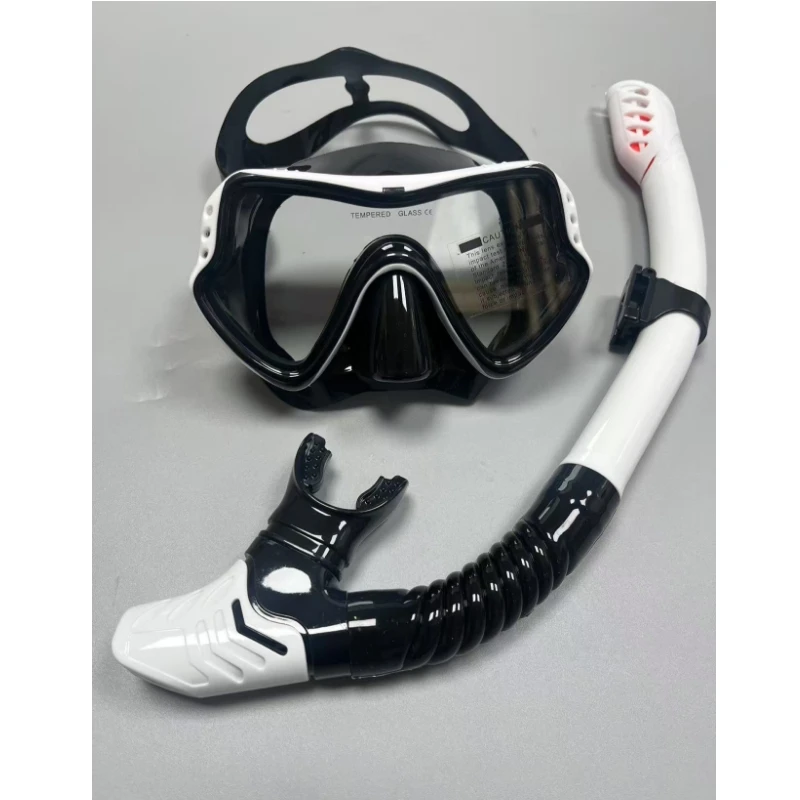 Professional swimming waterproof soft silicone glasses swimming glasses Full dry breathing tube diving mask