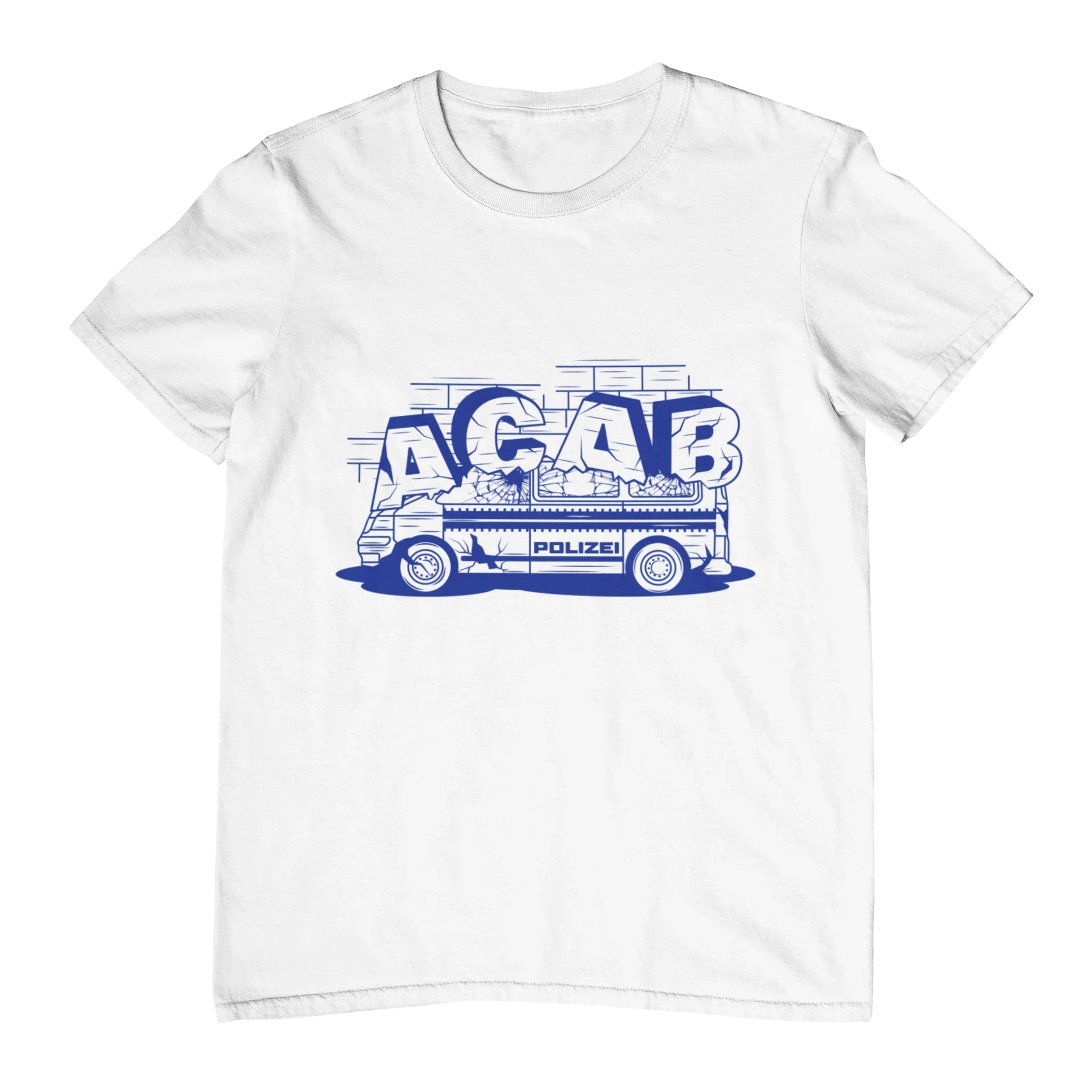ACAB Police Car Hooligans Ultras T-Shirt für Männer und Frauen, Outdoor, Straße, lässige Mode, Hip-Hop, Rock, reine Baumwolle, kurzärmelige Kleidung – Detail 15