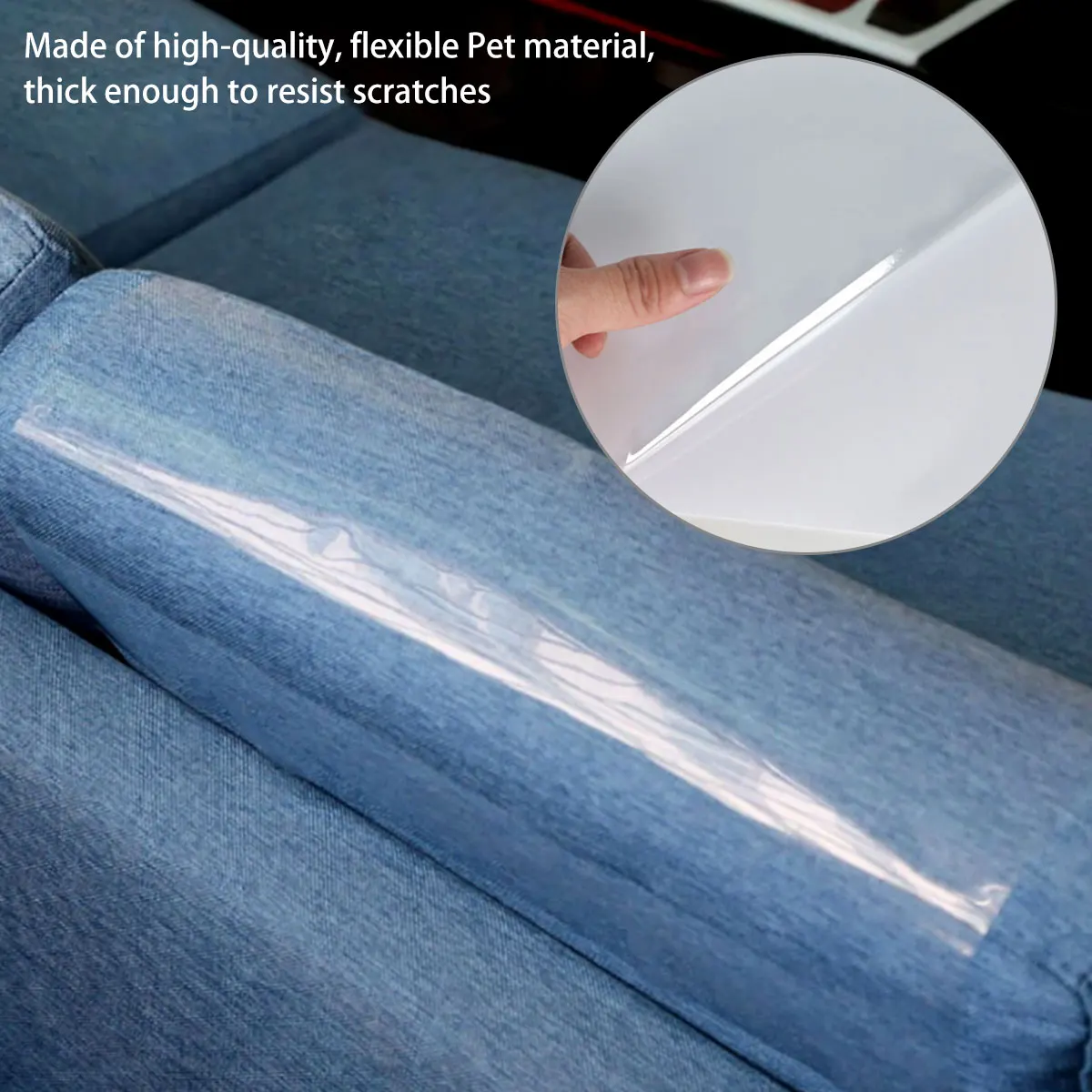 2Pcs Anti Cat Scratch Furniture Protector Flexible Self-Adhesive Cat Scratch Tape Thick Cat Scratching Pad Cat Dog Training Aids