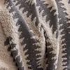 Thicken Chenille Blanket Classic Black Stripe Sofa Blanket Summer Couch Non Slip Blanket Office Nap Shawl Cushion Sofa Covers 담요 2