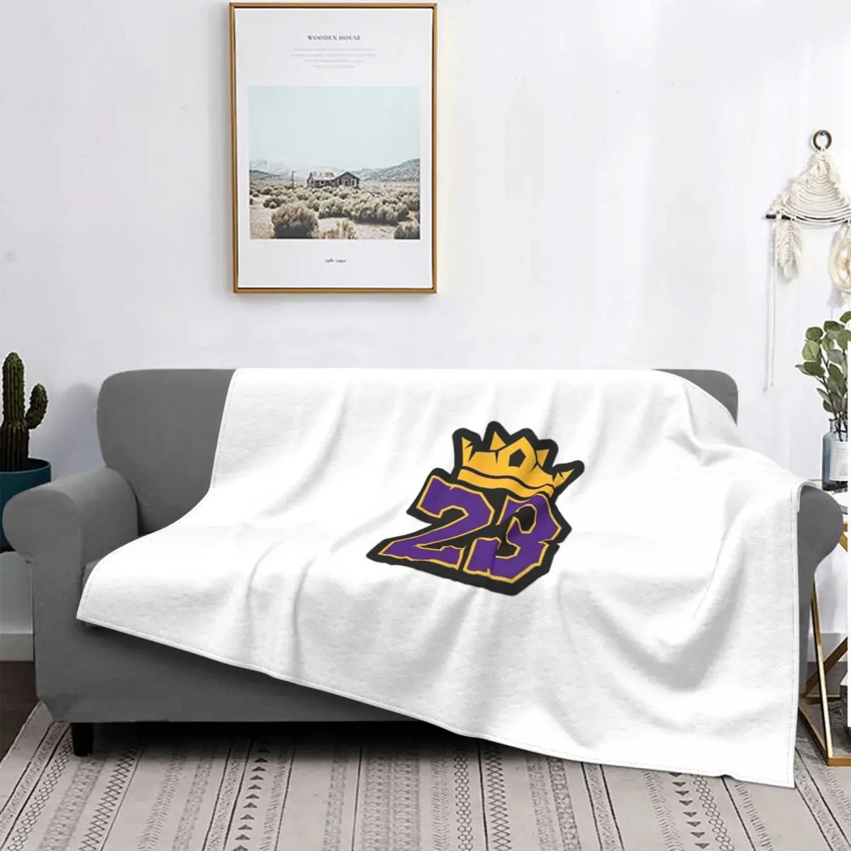 Lebron James Lakers Logo Coperta Copriletto Letto Plaid Plaid Plaid Divano Plaid Coperte Coperta Sul Letto