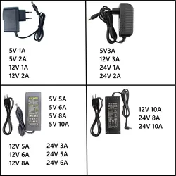 Universal AC to DC Power Supply Adapter - Multi - Voltage Output 5V/12V/24V, 1A - 10A Adjustable Charger - UK Plug (10A)