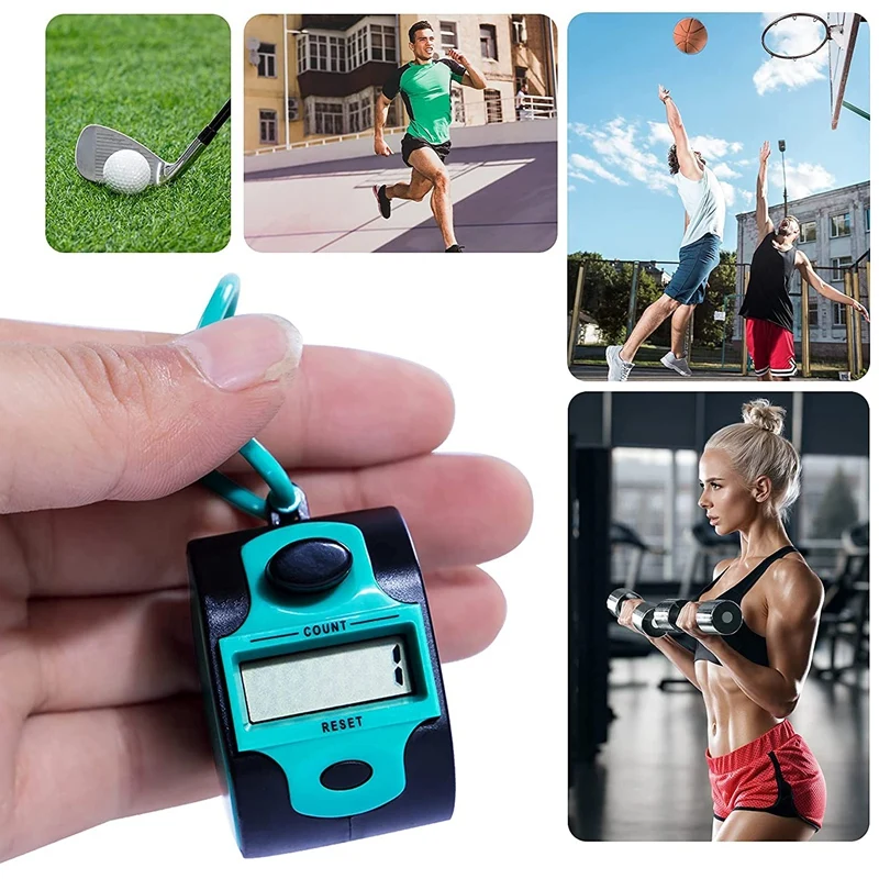 Counter Electronic Clicker Manual Digital Stitch Counter Finger Ring  Mechanical Handheld Counter For Row People Golf