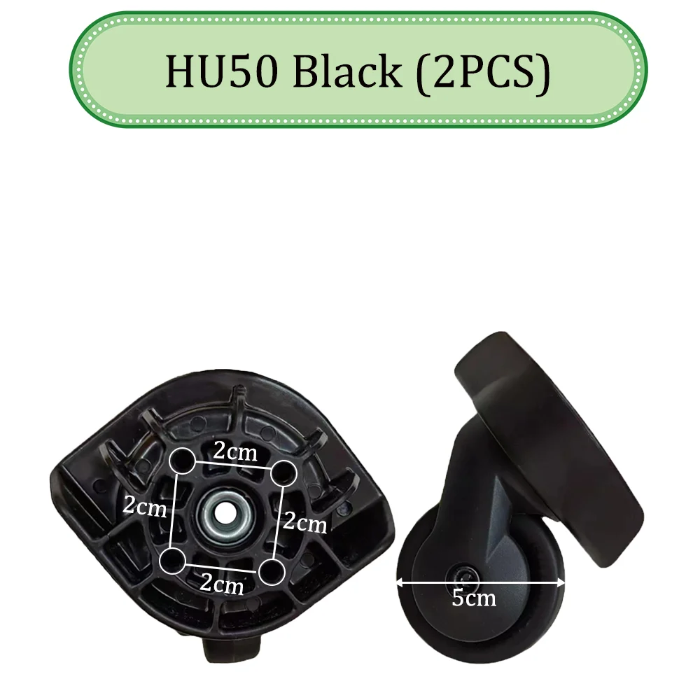 For HINOMOTO HU50 Universal Wheel Trolley Case Wheel Replacement Luggage Pulley Sliding Casters Slient Wear-resistant Repair