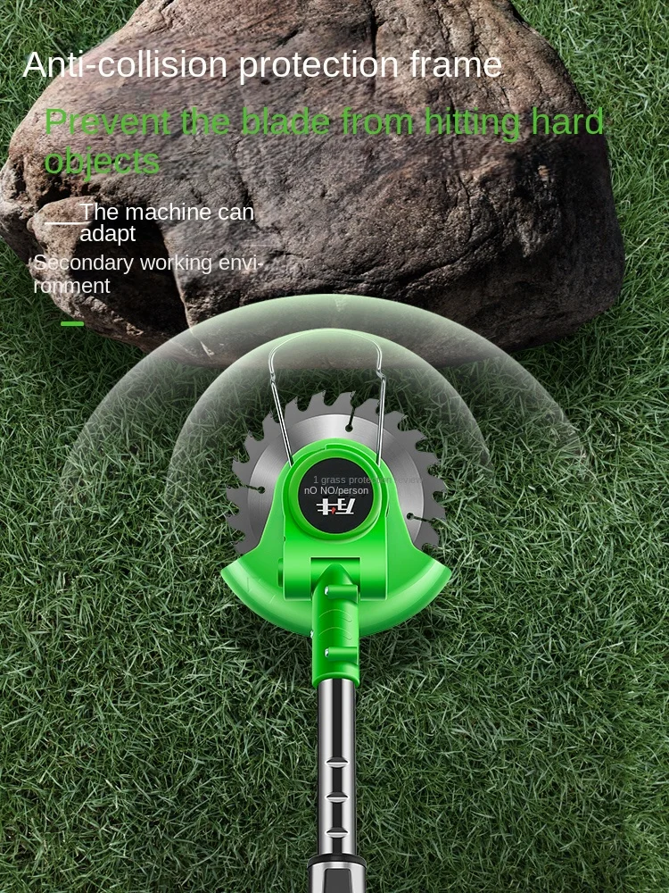 Electric lawn mower, small household weeding, rechargeable lawn mower, lithium battery, multi-functional mower