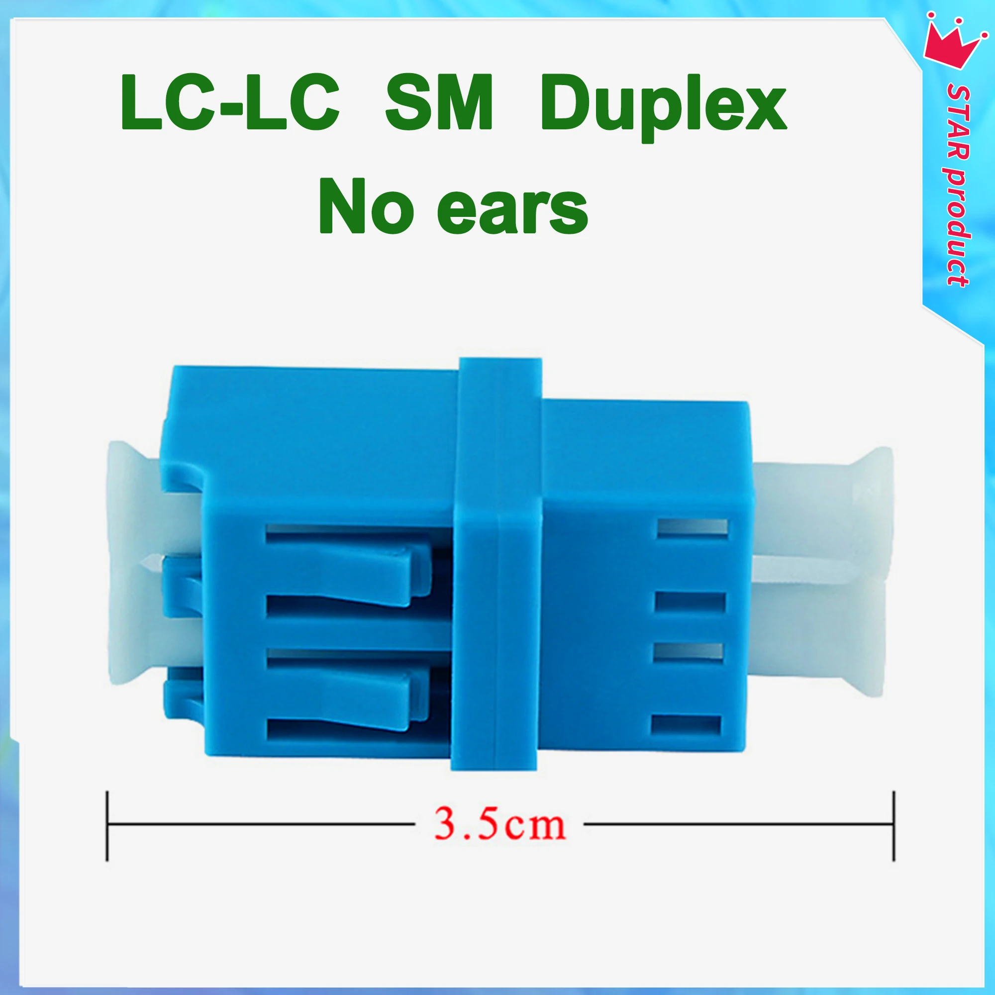 LC LC UPC Duplex Fiber Optic Coupler 50PCS SM LC Fiber optic Adapter FTTH  Fiber Flange LC Connector Free Shipping