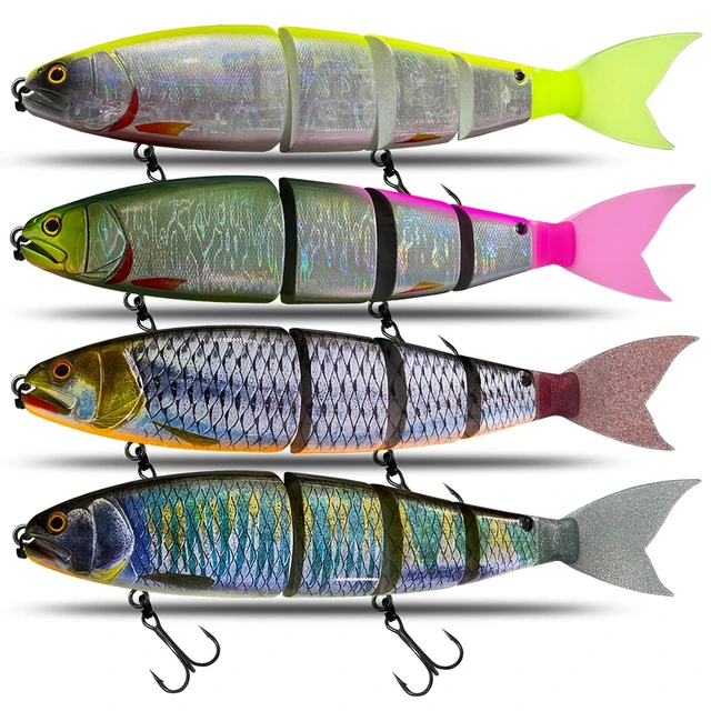 Brochet Swimming Bait Jointed Floating Sinking 245mm 19Color Giant Hard  Bait Section Lure For Big Bait Bass Leurre De Luxe