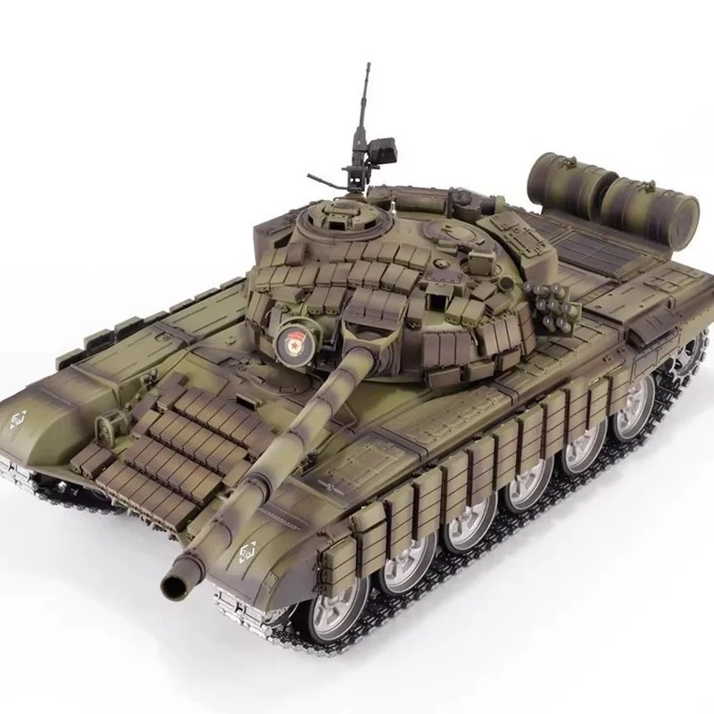 헝롱 RC 탱크 T-72 러시아 주력전차 메탈 트랙 BB 슈팅 IR 배틀 2.4G 무선 조종 군사 모델 장난감 (남아용)