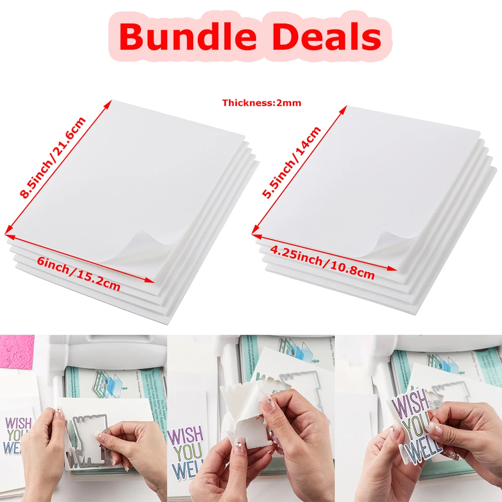 

Bundle Deals Double Sided Adhesive Foam Sheets Fastener Tape Strong Glue Sponge Foam DIY Scrapbooking Shaker Cards Project 2023