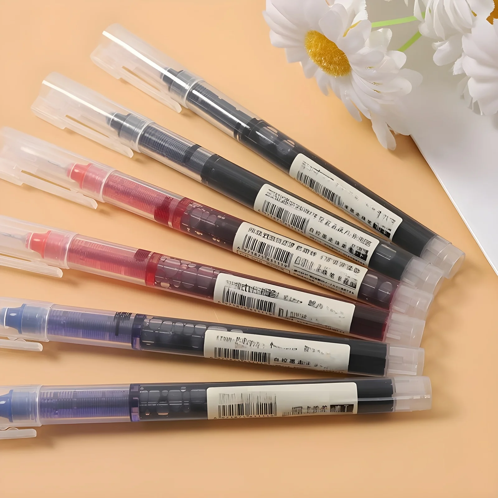 10Pcs/set High Quality Needle Type Gel Pens Straight Liquid Ballpoint Pen Kawaii Stationery School Office Supplies Writing 4