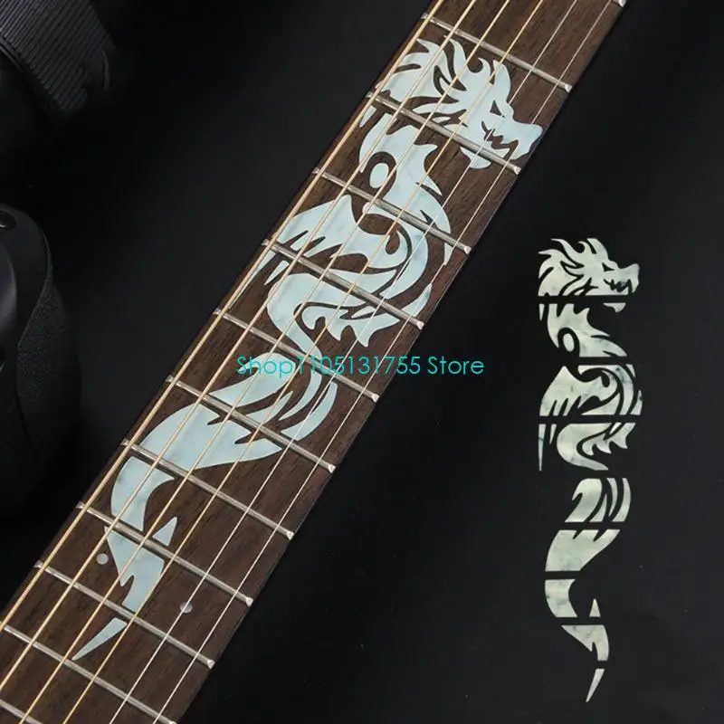 K0EF Einfach zu installierende Griffbrett-Aufkleber, abnehmbare Gitarren-Aufkleber zum Üben, für Anfänger bis fortgeschrittenen Spieler, Neujahrsgeschenk – Detail 4