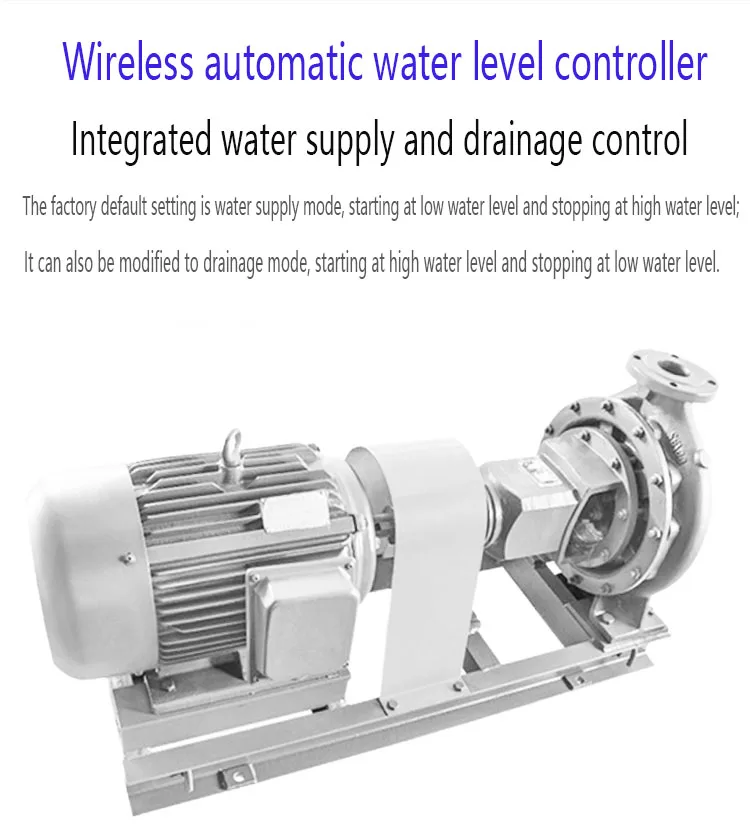 Wireless Water Level Controller Remote Control Water Tower Pool Water Pump Float