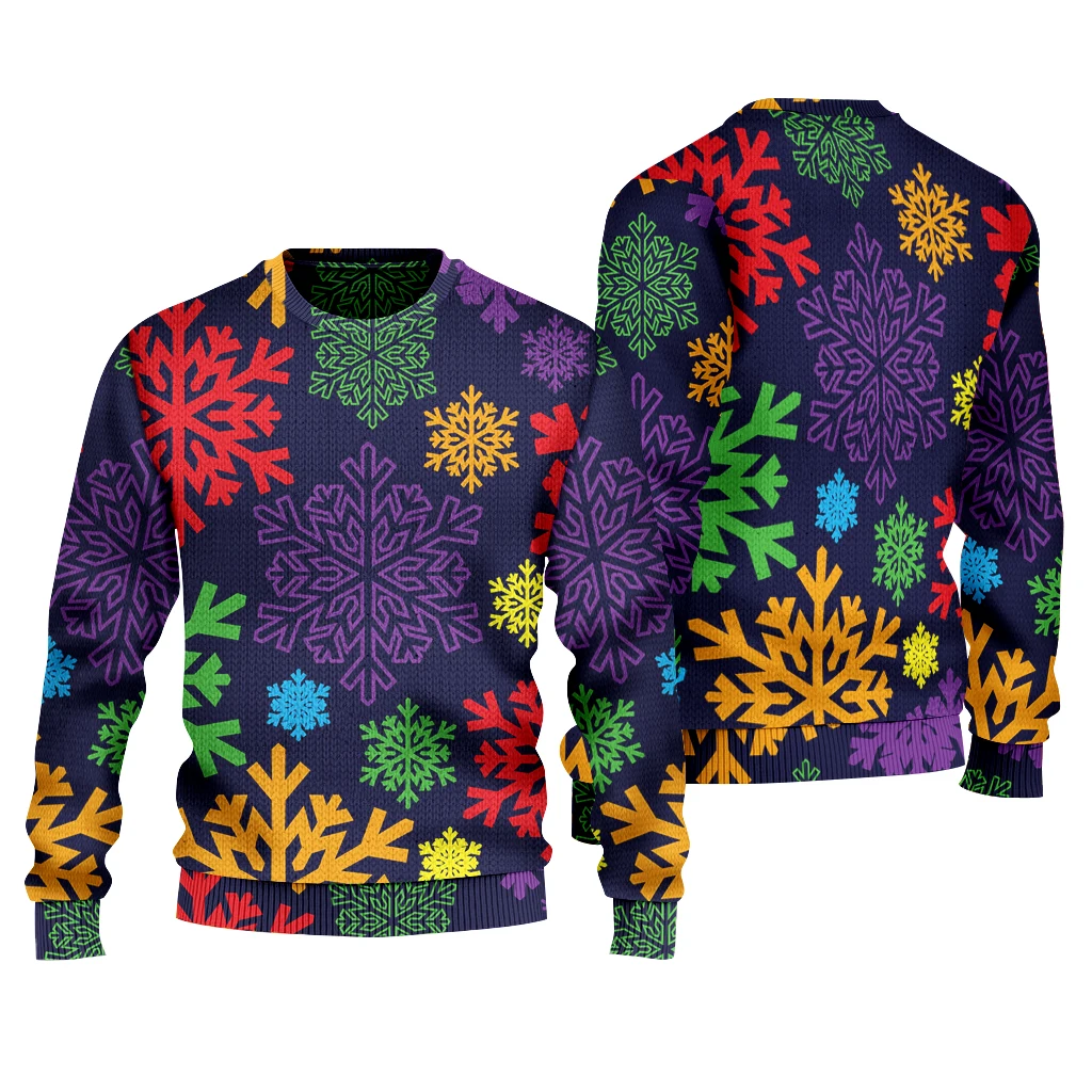 thumbnail image 1 of Suéter navideño divertido y lindo personalizado de venta caliente 2023 Suéter navideño de Halloween con estampado 3D para mujer de primavera y otoño, 1 of 5