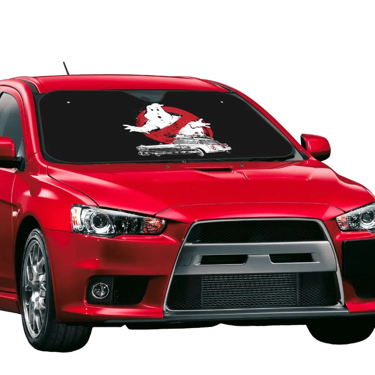 Ghostbusters Windshield Sunshade Foldable Supernatural Ghost Movie Blocks UV Rays Sun Visor Protector