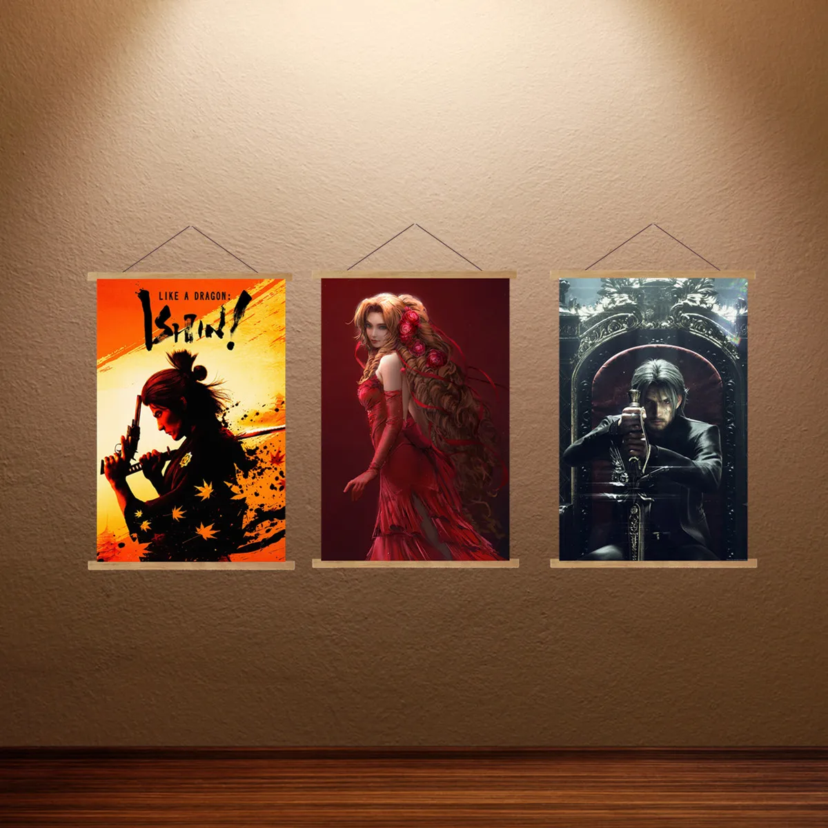 

Final Fantasy Poster Video Game Posters Canvas Hanging Picture Gaming Room Wall Decor Hanging Painting Wall Art Scroll Paintings