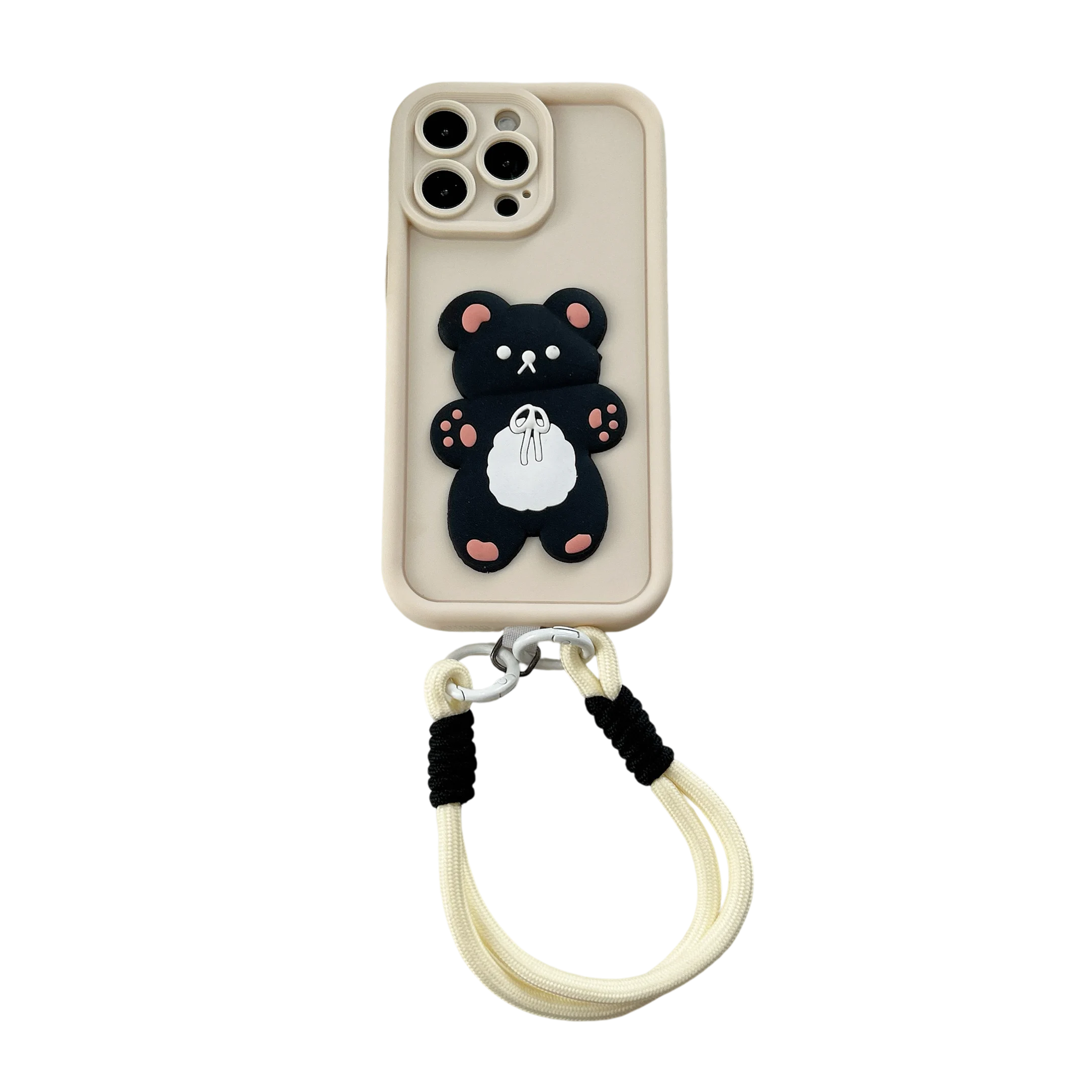 Bear Lanyard Soft Phone Case Cover