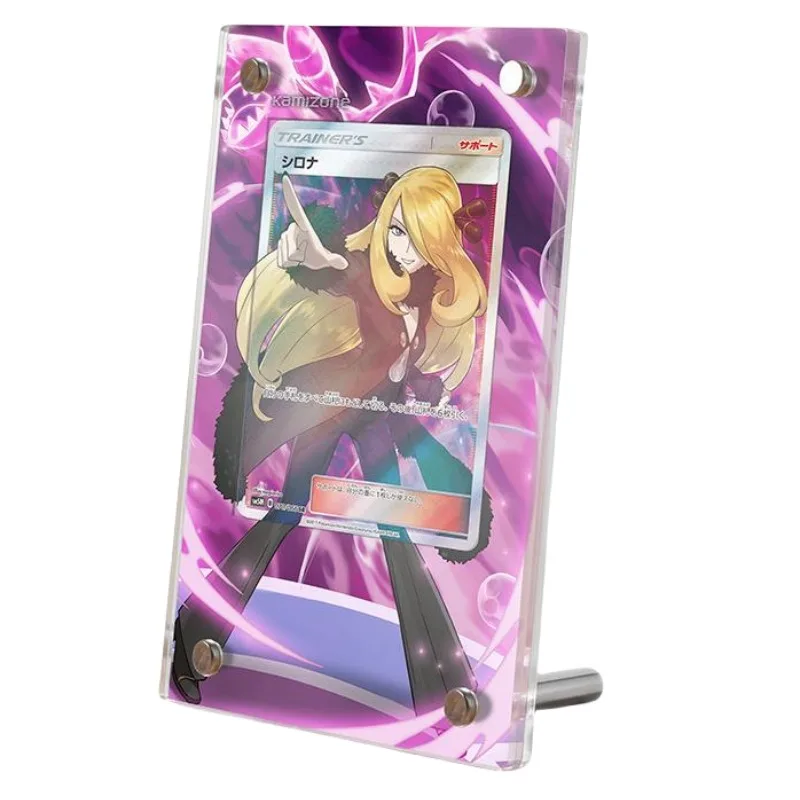 

Pokémon PTCG Cynthia Animation Characters Acrylic Extended Painting Card Brick Anime Classics Game Collection Toy Display Stand