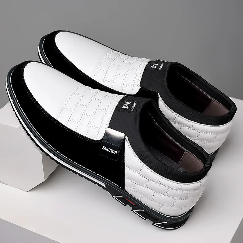 

Men Business Shoes Slip on Party Men Shoes Comfortable PU Leather Shoes for Man Wedding Dress Shoes for Male Zapatos Hombre