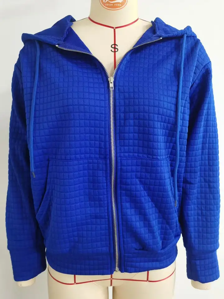 Sudadera Con Capucha Y2K Para Mujer – Cremallera, Hombros Caídos Y Corte Oversize, Estilo Urbano Con Bolsillo
