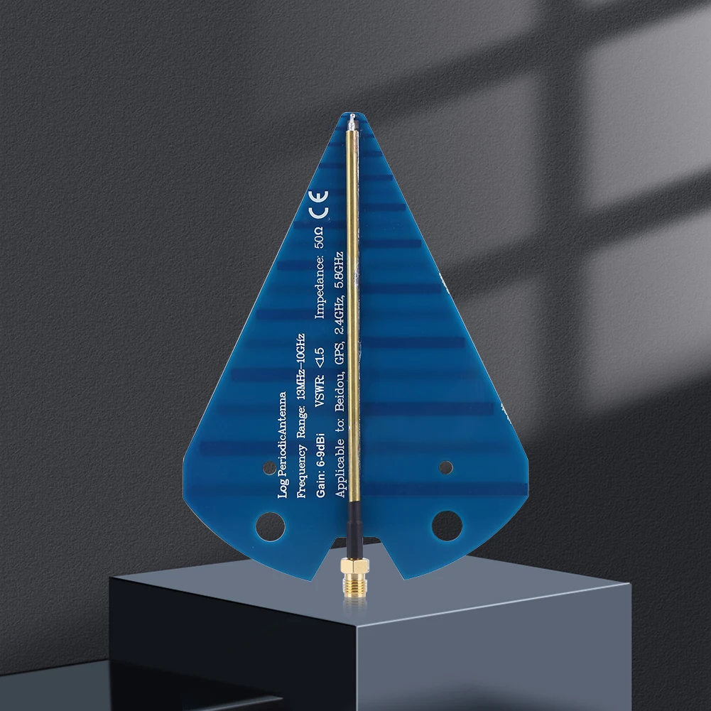 1300MHz-10GHz 수동 방향 탐지 안테나 6-9dB 게인 초광대역 로그주기 방향성 RF 통신 안테나