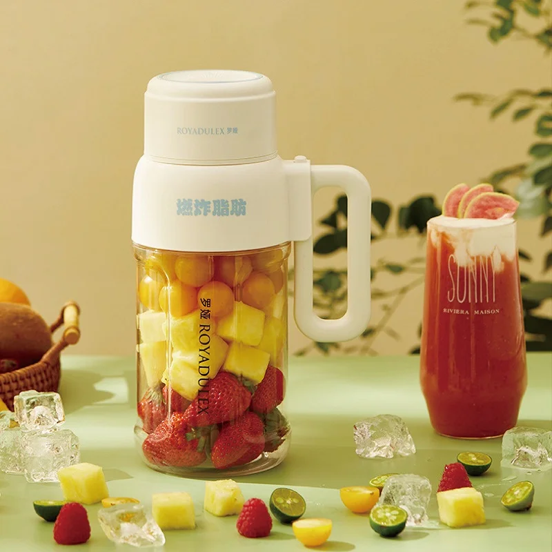 1000ml Electric Juicer Multifunctional Wireless Juicer Cup Blender Portable Drinking Cup Milkshake Blender Juicer Home 1500mAh 2
