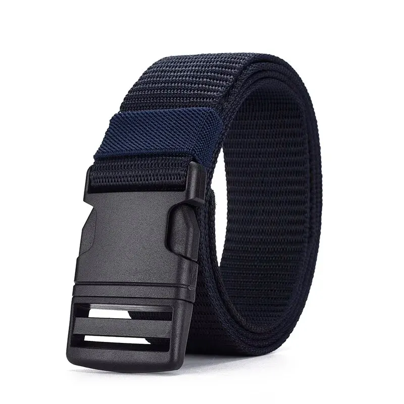 Men's Heavy Duty Nylon Tactical Belt with Plastic Buckle
