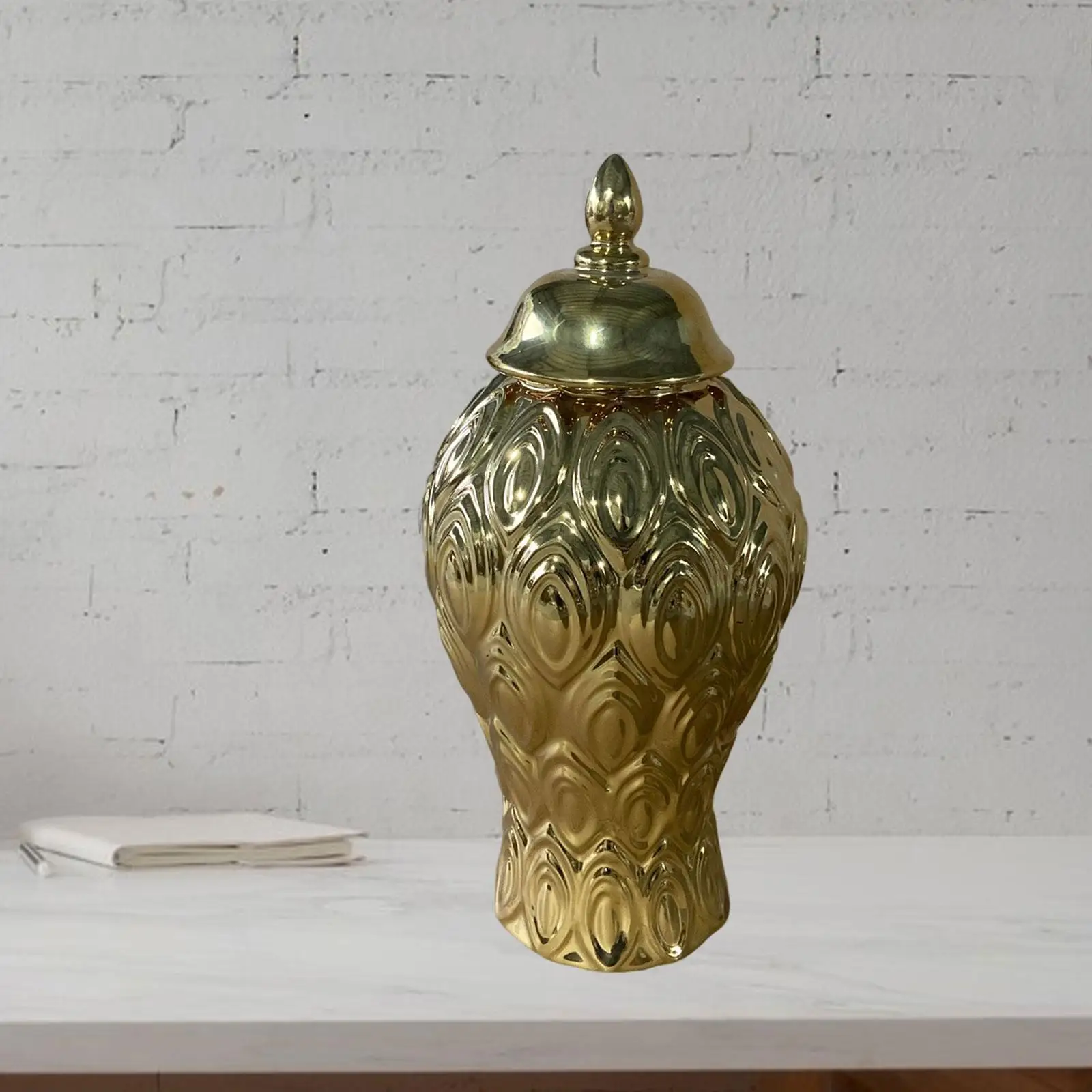 

European Style Ceramic Ginger Jar Bud Vase Porcelain Storage Jar Ornament