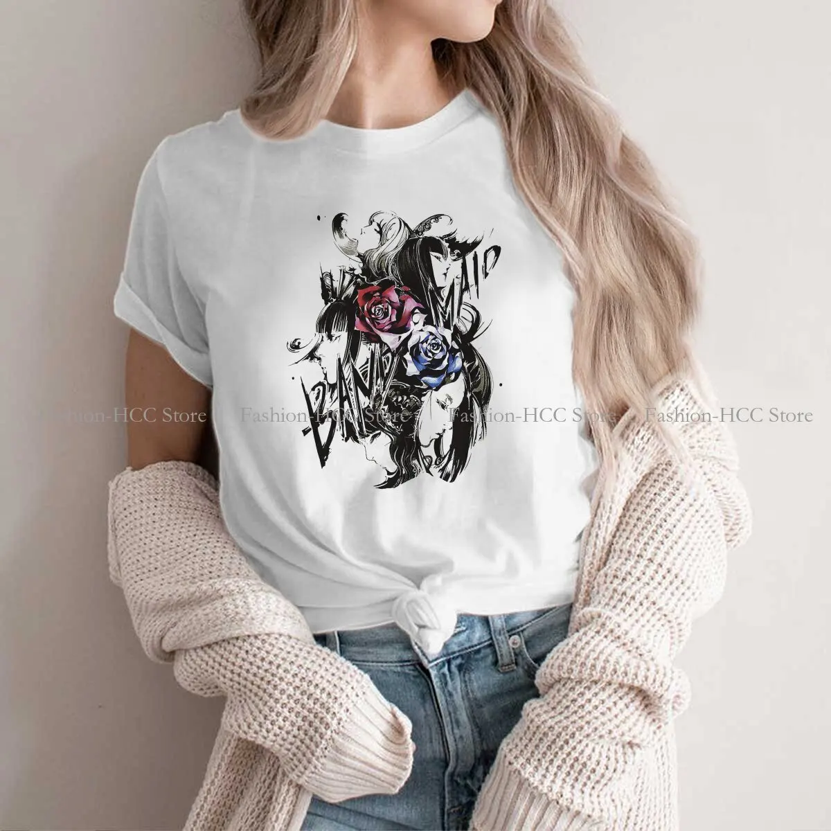 

Best Band Maid Design Long Sleeve Newest Polyester TShirts Heavy Metal Female Harajuku Streetwear T Shirt Round Neck